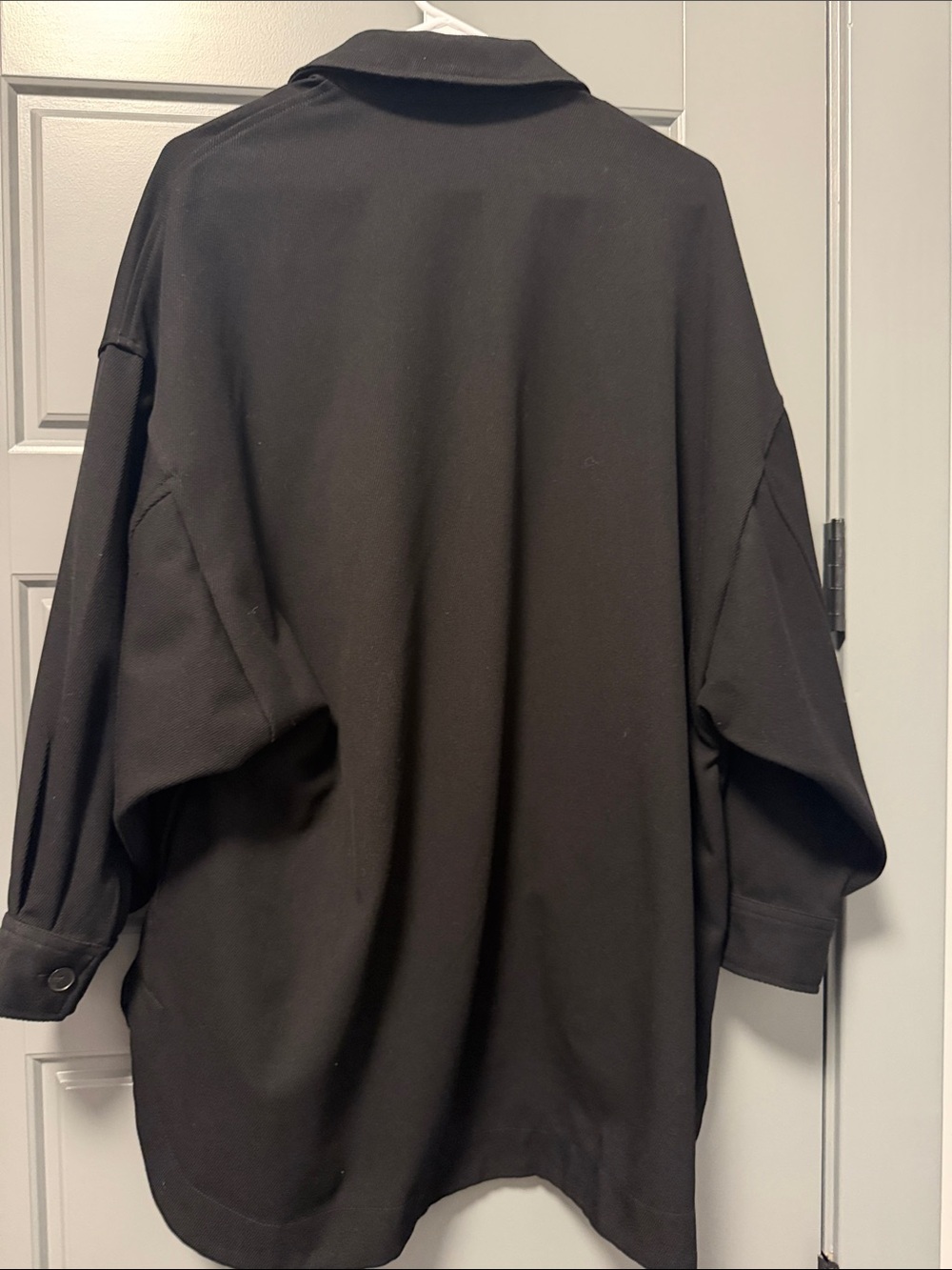 Zara Black Oversized Utility Shacket Button Front Jacket Women’s M - Picture 6 of 8